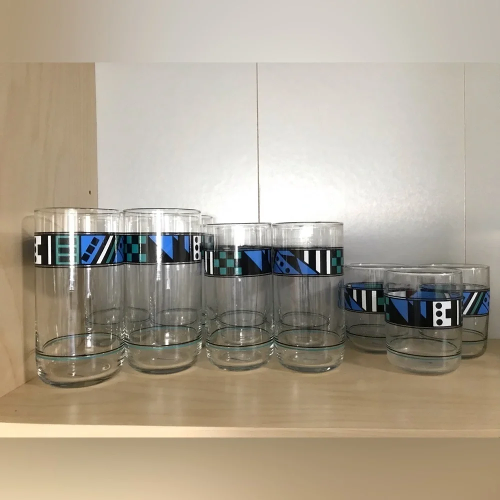 Libbey retro glassware set 11